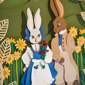 CONEJOS ENAMORADOS. Traditional illustration, Children's Illustration, and Paper Craft project by Vale Pacheco Martínez - 07.14.2020