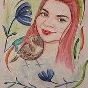 Mi Proyecto del curso: Retrato ilustrado en acuarela. Botanical Illustration project by Viviana Mucarzel - 07.14.2020