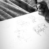 Cuando podia abrazarte. Un progetto di Disegno a matita e Pittura ad acquerello di Alexandra Cárdenas - 15.07.2020