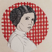 Mi Proyecto del curso: Creación de retratos bordados. Embroider project by Valentina Véliz Robledo - 07.15.2020