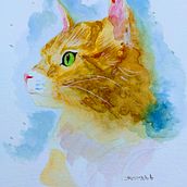 Mi Proyecto del curso: Técnicas experimentales de acuarela para principiantes . Watercolor Painting project by Red Rosemary - 07.17.2020