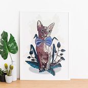 Gato vidriera. Un projet de Illustration traditionnelle et Illustration numérique de Mónica Robles M. - 11.08.2020