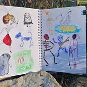My project in Illustration Techniques.... Criatividade, Desenho, Ilustração tradicional, Sketchbook, e Esboçado projeto de Kristel Tereping - 15.07.2020