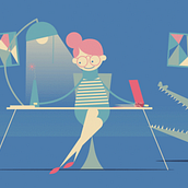 Community of Madrid - New website. Animation, 2D Animation, Drawing, Traditional illustration, and Vector Illustration project by Paula Checa - 07.15.2018