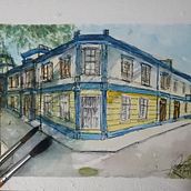 Mi Proyecto del curso: Dibujo arquitectónico con acuarela y tinta. Retail Design project by glopez_4 - 07.15.2020