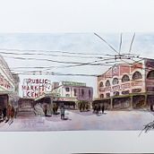 My Architectural Sketching with watercolors and ink Project- take 3. Projekt z dziedziny Malowanie akwarelą użytkownika Esther Franco-Gray - 16.07.2020