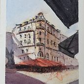 My project in Architectural Sketching with Watercolor and Ink course. Watercolor Painting project by fabio - 07.16.2020