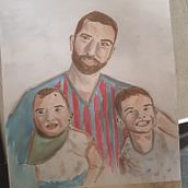 Los hombres de mi vida. Un projet de Illustration traditionnelle , et Aquarelle de Marti Dos Santos - 16.07.2020
