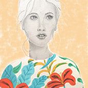 Mi Proyecto del curso: Retrato con lápiz, técnicas de color y Photoshop. Design project by Zulema González Avalos - 07.28.2020