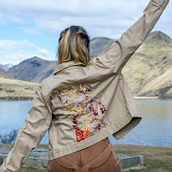Chaqueta Denim, Bordado libre.. Embroider project by Ani Sepúlveda R - 10.14.2020