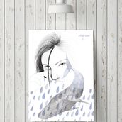 Ilustración | Blåhval. Decoration, Drawing, Pencil Drawing, Artistic Drawing, Portrait Drawing, Digital Drawing, Realistic Drawing, Traditional illustration, and Digital Illustration project by Vanessa Estefa - 04.11.2020