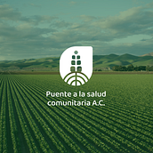 Diseño de logos: Puente a la salud comunitaria. Een project van  Ontwerp, Logo-ontwerp y Grafisch ontwerp van Paola Estrada - 17.07.2020