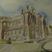 My project in Architectural Sketching with Watercolor and Ink course. Watercolor Painting project by Brad Dieno - 07.18.2020