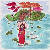 Mi Proyecto del curso: Ilustración en acuarela con influencia japonesa. Un progetto di Illustrazione tradizionale e Illustrazione infantile di Michelle Salazar Román - 18.07.2020