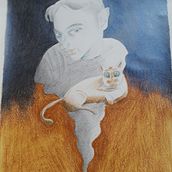 Mi Proyecto del curso: Retrato creativo en claroscuro con lápiz. Un progetto di Creatività e Disegno a matita di David Navarro Ramos - 18.07.2020