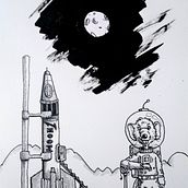 Meu projeto do curso: A arte de desenhar: transforme seus rabiscos em arte. Ilustração tradicional projeto de Evaristo Barbosa Moura - 19.07.2020
