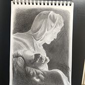 Meu projeto do curso: Retrato realista com lápis grafite. Pencil Drawing project by Luiza de Carvalho Soares - 07.18.2020