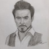 Mi Proyecto del curso: Retrato realista con lápiz de grafito Robert Downey Jr.. Un progetto di  di Manuel Angel Contreras Vergara - 19.07.2020