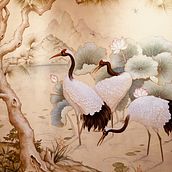 Apartment entrance Barcelona sample. Un proyecto de Pintura acrílica, Interiorismo y Pintura de Damon Bopp - 19.07.2020