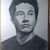 My project in Realistic Portrait with Graphite Pencil course . Desen artistic de Alberto Ruiz - 07.19.2020