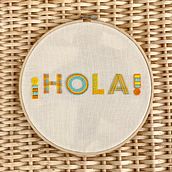 Mi Proyecto del curso: Letras bordadas: el hilo como herramienta gráfica. Embroider project by Daniela Collao - 07.22.2020