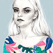 My project in Portrait with Pencil, Color Techniques and Photoshop course. Een project van Digitale illustratie van kamilya1991 - 20.07.2020