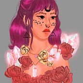 Meu projeto do curso: Retrato digital no Photoshop com um toque de fantasia. Portrait Drawing, Traditional illustration, and Digital Illustration project by Bianca Particheli - 07.20.2020