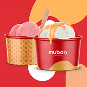 Mubon Sorvetes. Logo Design project by Matheus Ferrari - 07.20.2020