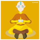 Avatar: The Last Airbender (Aang Motion Graphic). Un proyecto de Animación 2D, Animación, Animación de personajes, Ilustración digital, Motion Graphics y Stop Motion de Angela Dávila Angie Dávila (Cotón Azul) - 20.07.2020