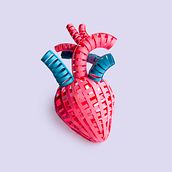 Corazón: estructura en papel Ein Projekt aus dem Bereich Skulptur und Traditionelle Illustration von Andrea Peralta Mejía - 20.07.2020