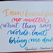 Mi Proyecto del curso: Caligrafía itálica con brush pen. Een project van Kalligrafie van Carla Ortega Carvajal - 20.07.2020