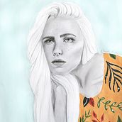 Meu projeto do curso: Retrato com lápis, técnicas de cor e Photoshop. Projekt z dziedziny  R i sunek użytkownika eduardawpassos - 20.07.2020