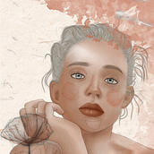 Mi Proyecto del curso: Retrato ilustrado en acuarela. Digital Illustration project by Monica Penagos - 07.21.2020