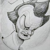 Mi Proyecto del curso: Retrato en caricatura con grafito (Jack Nicholson). Desenho a lápis, Desenho, e Desenho artístico projeto de Paúl Spin - 21.07.2020