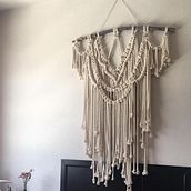 Mi Proyecto del curso: Introducción al macramé: creación de un tapiz decorativo. Arts, Crafts, Decoration, and Macramé project by Mónica Hernández - 07.21.2020
