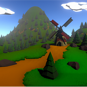 Mi Proyecto del curso: Modelado de escenarios low poly para videojuegos. 3D, 3D Modeling, and Video Games project by José Hernández - 07.22.2020