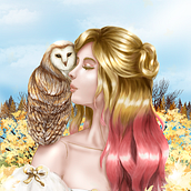 Second Portrait - Owl . Desen artistic, Ilustrație tradițională & Ilustrație digitală de Sandra Abad - 07.22.2020