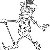 My project in Introduction to the Creation of Cartoon Style Characters course. Design de personagens projeto de Rhys Davey - 22.07.2020