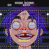 Pacman - A Gorillaz fanart. Drawing, Digital Drawing, Traditional illustration, and Digital Illustration project by Alfredo Toons - 07.22.2020