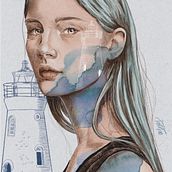 Mi Proyecto del curso: Retrato ilustrado con Procreate. Portrait Drawing, Digital Drawing, and Realistic Drawing project by Patricia Pino - 07.22.2020
