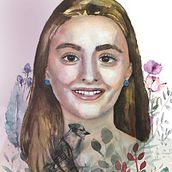 Mi Proyecto del curso: Retrato ilustrado en acuarela. Traditional illustration, Fine Arts, Painting, Drawing, Watercolor Painting, Portrait Drawing, and Artistic Drawing project by Patricia Rodriguez - 07.22.2020