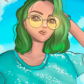 Mi Proyecto del curso: Retratos digitales de fantasía con Photoshop . % Zara Cerezo tarafından hazırlanan Animas, Ve on projesi - 07.23.2020