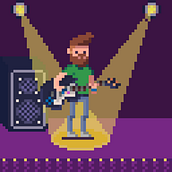 Proyecto Final: Music Time. Un progetto di Animazione di personaggi, Pixel art e Videogiochi di José Arroyo Beltrán - 27.07.2020