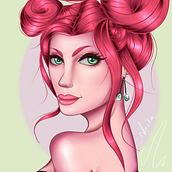 My project in Female Character Portraits in Procreate course. Artistic Drawing project by a_cianfrone - 07.23.2020