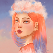 My Fantasy Portrait <3 Ein Projekt aus dem Bereich Artistische Zeichnung, Digitale Illustration und Digitale Malerei von Darcey Ang - 23.07.2020