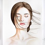 Watercolor portrait II. Een project van Aquarelschilderen van Ellen van Ham - 23.07.2020