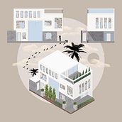 Duplex House Project. Un projet de 3D, Design  et Illustration traditionnelle de Datkaiym Myrzakmatova - 23.07.2020