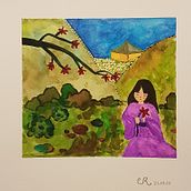 Meu projeto do curso: Ilustração em aquarela com influência japonesa. Traditional illustration project by Clarice Ribemboim - 07.24.2020