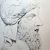 Busto de Milcíades . Un proyecto de Dibujo a lápiz de Jorge Barrientos - 24.07.2020