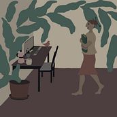 My project in Editorial Illustration for Magazines course. Desenho digital, Ilustração digital, e Design editorial projeto de Radka Kalpakova - 24.07.2020